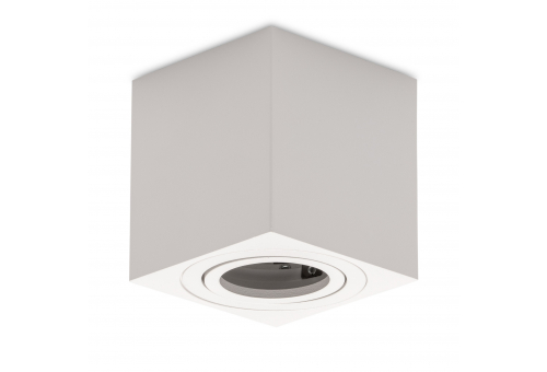 GU10 Spot Light Square White Swivel