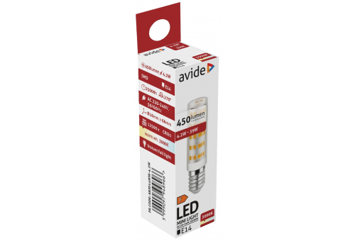 Bec LED capsulă 4.2W JD E14 WW Avide