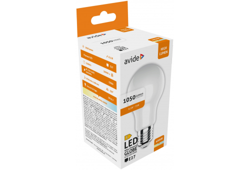 Avide LED Milky Filament Globe 8.5W E27 NW 4000K