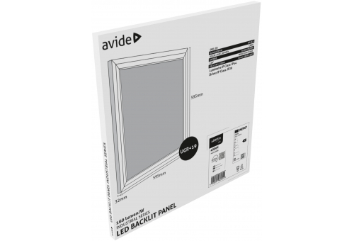 Avide LED Panel 600x600mm 30W NW 4000K 160lm/W Industrial Range Backlit