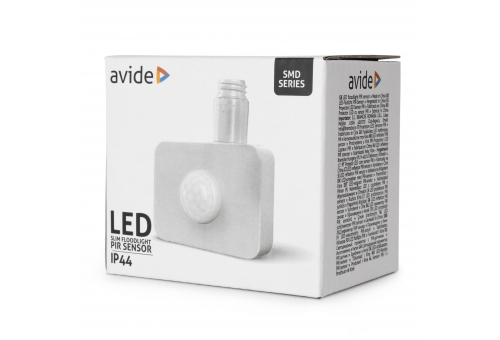 Avide LED Flood Light PIR Sensor White