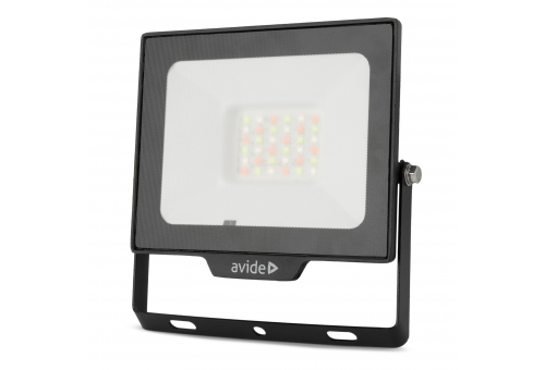 Reflector Slim LED SMD 30W RGB cu telecomandă IR Avide