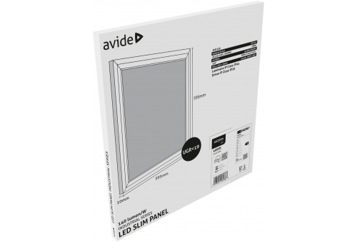 Avide LED Panel 600x600mm 33W NW 4000K 140lm/W UGR+IP44 Industrial Range