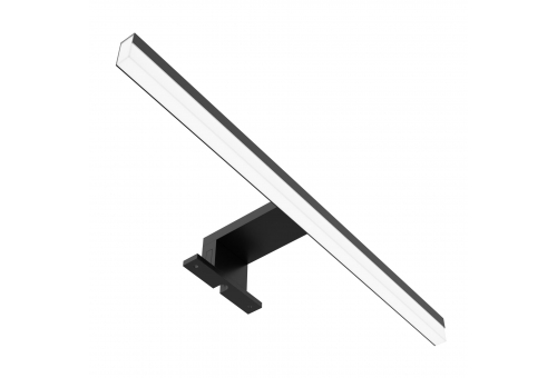 Avide LED Mirror Lamp, Basic 400mm, 4000K, Alu and Plastic, Black, 8W