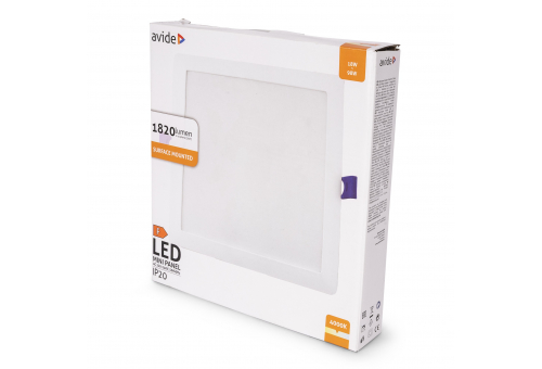 LED Beépíthető Négyzetes Mennyezeti Lámpa Műanyag 18W NW 4000K