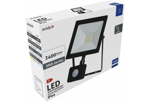 Value LED Reflektor Slim SMD 30W CW PIR