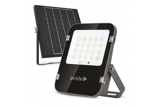 Avide LED Szolár Reflektor 50W CW 6400K különálló napelemmel, távirányítóval