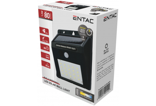 Napelemes Plástico Lâmpada 1.2W SMD 3 mód PIR