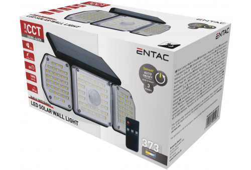 Napelemes Plástico Candeeiro de parede 2.3W SMD 3 fej Com sensor de movimento + IR