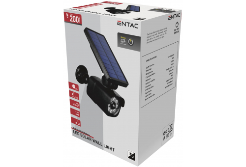 Napelemes Plástico Candeeiro de parede 4W SMD álkamera Com sensor de movimento