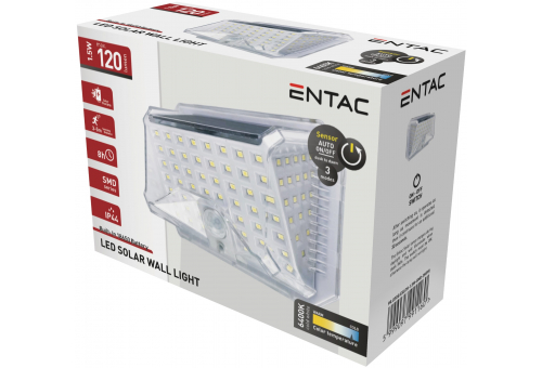 Napelemes Plástico Lâmpada 1.5W SMD 3 mód PIR